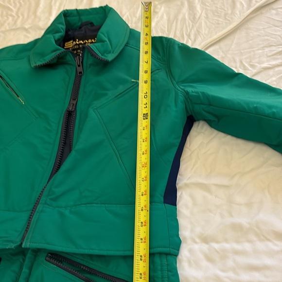 This is a two piece snowsuit by Spinnerin, green, size 50, whatever that means. - Picture 14 of 16